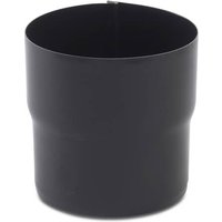 Steel Downpipe Connector - 87mm Black
