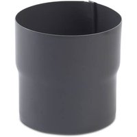 Steel Downpipe Connector - 87mm Graphite Grey