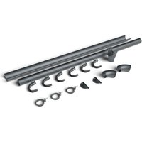 Galeco Steel Gutter Small Shed Pack Pent Style Roof - 6x4 to 10x8 Graphite