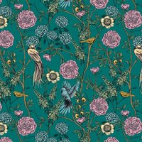 Acrylic Wall Panel - 896mm x 2400mm x 4mm Vintage Birds