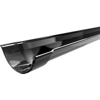 Cast Iron Beaded Half Round Gutter - 150mm x 1829mm Black