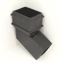 Cast Iron Rectangular Downpipe Bend - 112.5 Degree x 100mm x 75mm Black