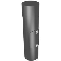 Aluminium Round Swaged Access Pipe - 63mm PPC Finish Anthracite Grey