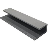 Standard Composite Panel Cladding J Trim - 3.6m x 40mm Grey
