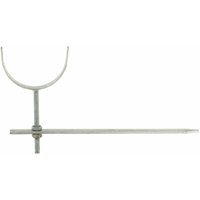 Cast Iron Deep Half Round Gutter Rise andamp; Fall Bracket - 100mm Galvanised