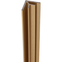 Composite Panel Cladding Internal Corner Trim - 3.6mtr Natural Oak