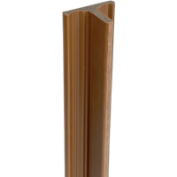 Composite Slatted Cladding Joint Trim - 3.6mtr Spiced Oak