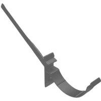 Aluminium Beaded Half Round Gutter Side Rafter Bracket - 114mm Anthracite Grey