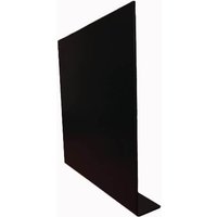 Aluminium Fascia L Profile Box End Assembly - 400mm x 2mm x 400mm Black