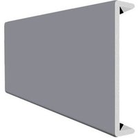 410mm Storm Grey Smooth Fascia Capping Board Double Ended - 10mm x 1.25mtr