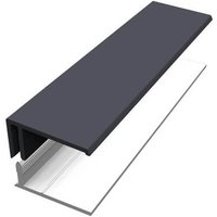 Weatherboard Cladding Two Part Edge Trim - 3mtr Slate Grey