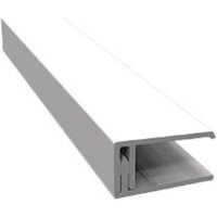 Weatherboard Cladding Two Part Edge Trim - 3mtr White