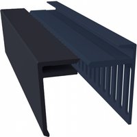 Weatherboard Cladding Vented Top Edge Closer Trim - 25mm Slate Grey