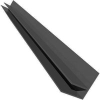 Dark Grey Smooth Soffit F Trim - 5mtr