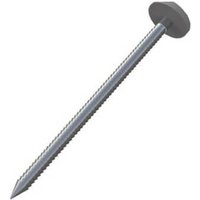 Plastic Headed Nails - 50mm Dark Grey - Box of 100