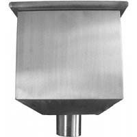 Zinc Gutter Charlotte Hopper - 80mm