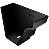 Cast Aluminium No46 Ogee Gutter Internal Stopend - 125mm Black
