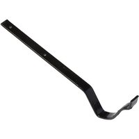 Cast Iron Ogee Gutter Top Rafter Bracket - 125mm Galvanised Black Painted