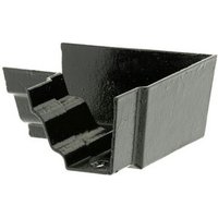 Cast Iron H16 Ogee Gutter Internal Angle - 90 Degree x 150mm Black