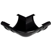 Galeco Industrial Gutter External Angle - 90 Degree x 150mm Black