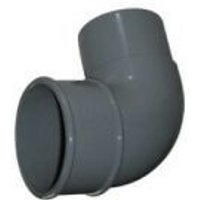 FloPlast Mini Gutter Pipe Bend - 92.5 Degree x 50mm Grey