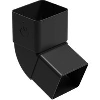 Square Large Downpipe Offset Bend - 80mm x 70mm x 67 Degree Galeco Grey