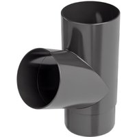 Galeco Industrial Downpipe Branch - 67 Degree x 100mm Graphite