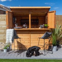Forest Garden Shiplap Pent Garden Bar – 6and#039; x 3and#039; Forest Garden Shiplap Pent Garden Bar – 6and#039; x 3and#039;