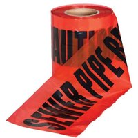 Underground Warning Tape - Sewer Pipe 150mm x 365mtr