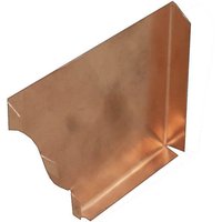 Copper Ogee Gutter Left Stop End - 125mm
