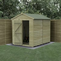 Forest Garden Shiplap Apex Shed – No Window – 6and#039; x 8and#039; Forest Garden Shiplap Apex Shed – No Window – 6and#039; x 8and#039;