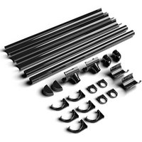 FloPlast Mini Gutter Shed Pack Apex Style Roof - 8 x 6 Black