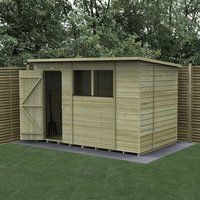 Forest Garden Shiplap Pent Shed – 2 Windows – 10and#039; x 6and#039; Forest Garden Shiplap Pent Shed – 2 Windows – 10and#039; x 6and#039;
