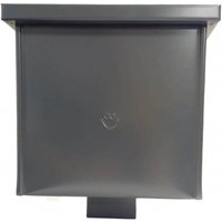 Square Steel Gutter Hopper - Graphite