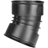 Twinwall Drainage Bend - 11.25 Degree x 225mm Black