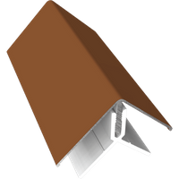 Naturale Cladding Two-Part Aluminium Corner Trim - 3mtr For Siberian Larch - Pack of 2