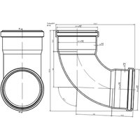 Drainage Bend Double Socket - 87.5 Degree x 110mm