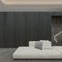 Slatted Acoustic Wall Panel - 600mm x 2400mm x 22mm Black Oak