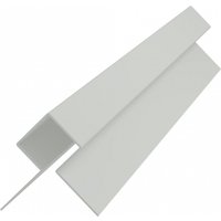 Fibre Cement Cladding Aluminium External Corner - 3mtr Agate Grey