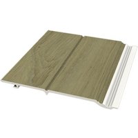 Foresta Wood Effect Cladding With V-Groove - 250mm x 5mtr Woodland Grey - Pack of 2