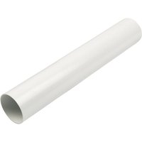 FloPlast Overflow PVC-u Pipe - 21.5mm x 3mtr White