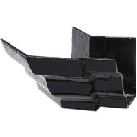 Cast Iron Moulded Ogee Gutter External Angle - 135 Degree x 125mm Black