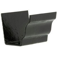 Cast Iron H16 Ogee Gutter Union - 125mm Black