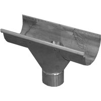 Zinc Large Half Round Gutter Running Swiss Outlet To 80mm