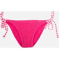 Women's String Bikini Bottom - Neon Pink