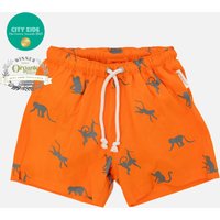 Kid's Swimming Trunks - Neon Orange