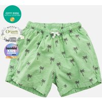 Kid's Swimming Trunks - Green