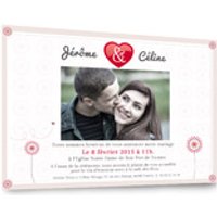 Faire-part de mariage en puzzle - 8 exemplaires - modèle 7