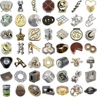 Levels 8-10: a set of 38 Hanayama Metal Puzzles
