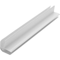 Internal Wall Panel 2 Part Corner Trim - 2400mm White - For 10mm Bathroom/ Kitchen/ Ceiling Panels